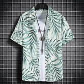 Camisa Masculina Manga Curta Tropical Vibes