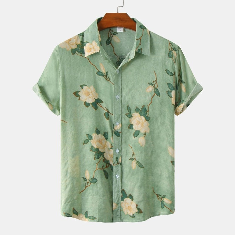 Camisa Masculina Manga Curta Fiorenzzo Flowers®